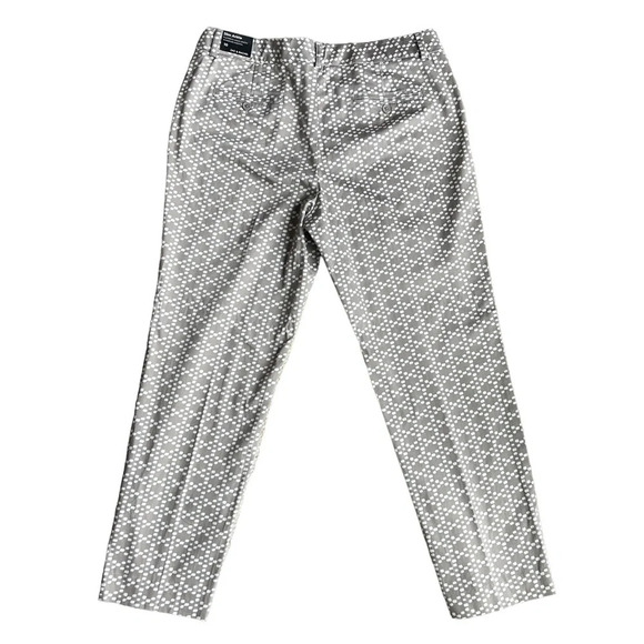 Zac & Rachel Slim Ankle crop Pant Women’s Trouser Pants size 10 geometric print - Picture 5 of 10